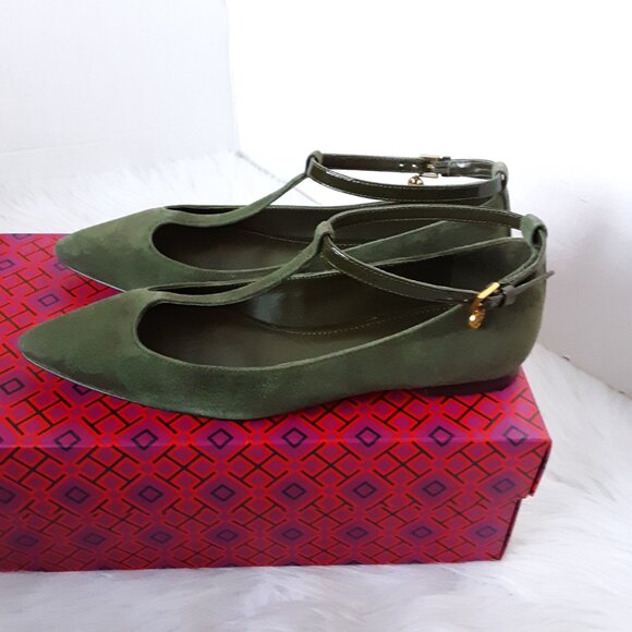 Tory Burch Ashton T-strap Mary Jane Flat Women's Shoes size 5M - Picture 3 of 11